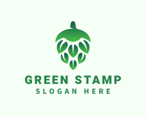 Green Beer Hops  logo design