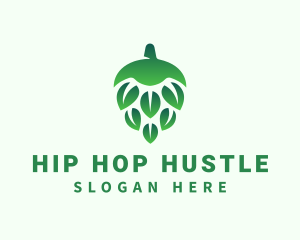 Green Beer Hops  logo design