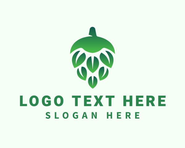 Hop Plant logo example 1