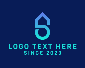 Lodge - Letter S House logo design