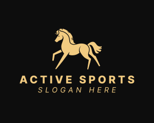 Walking Equine Horse logo