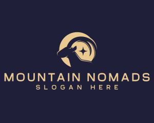 Mountain Goat Ibex logo design