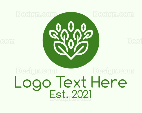 Green Herbal Plant Logo