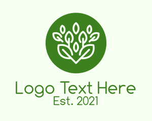 Green Herbal Plant  logo