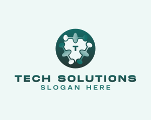 Cybersecurity Technology Company logo design