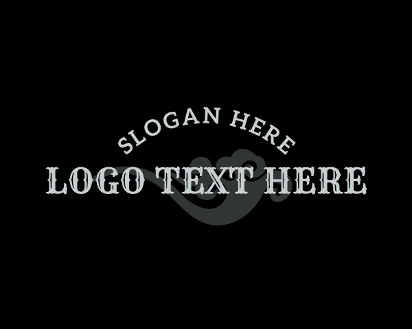 Gothic Swirl Wordmark logo