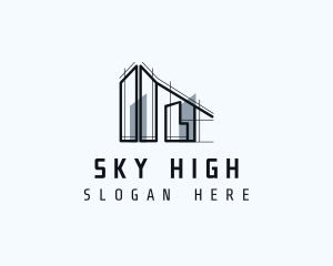 Scaffolding Structure Building logo