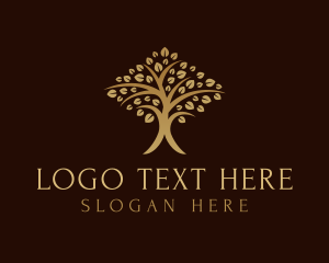 Gold Tree Plant logo