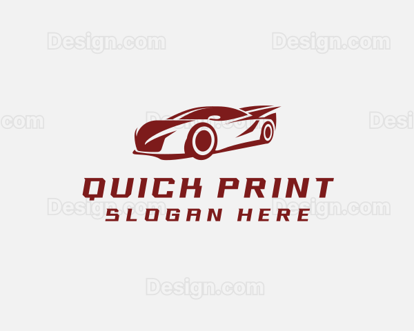 Racing Car Automotive Logo