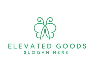 Natural Butterfly Spa logo design