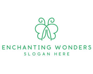 Natural Butterfly Spa logo design