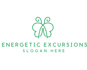 Natural Butterfly Spa logo design