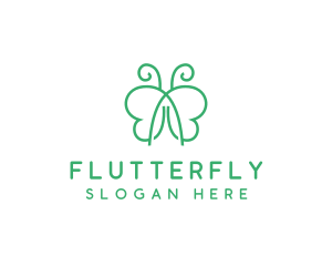 Natural Butterfly Spa logo design