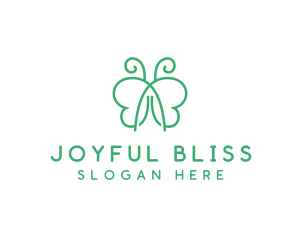 Natural Butterfly Spa logo design