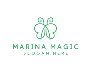 Natural Butterfly Spa logo design