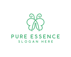 Natural Butterfly Spa logo design