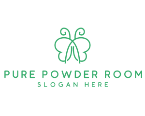 Natural Butterfly Spa logo design