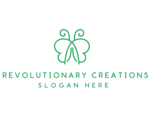 Natural Butterfly Spa logo design