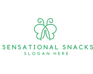 Natural Butterfly Spa logo design