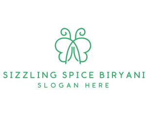 Natural Butterfly Spa logo design