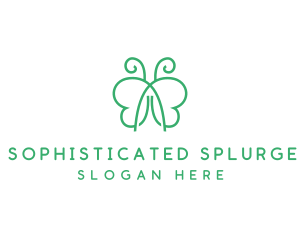 Natural Butterfly Spa logo design