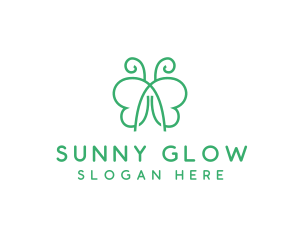 Natural Butterfly Spa logo design