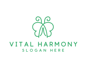 Natural Butterfly Spa logo design