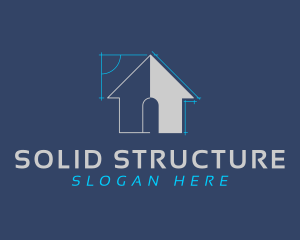 House Structure Builder logo design