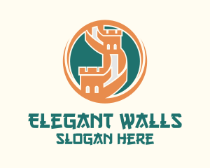 Great Wall Of China logo design