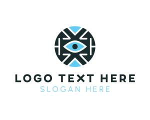 Focus - Digital Tech Eye logo design