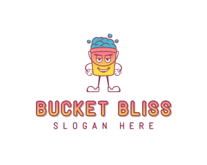 Sanitation Cleaning Bucket logo design