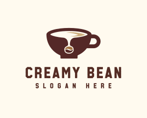 Coffee Bean Cup logo design