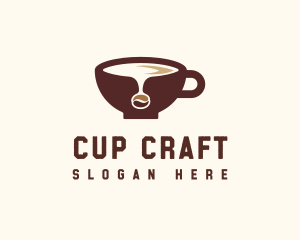 Coffee Bean Cup logo design