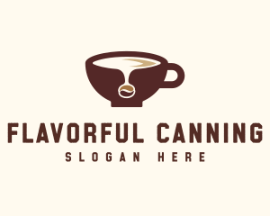 Coffee Bean Cup logo design