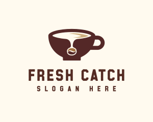 Coffee Bean Cup logo design