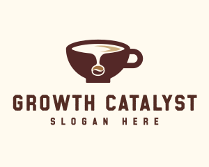 Coffee Bean Cup logo design