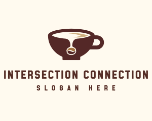 Coffee Bean Cup logo design