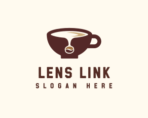 Coffee Bean Cup logo design