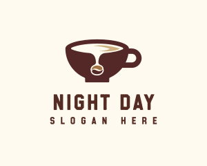 Coffee Bean Cup logo design