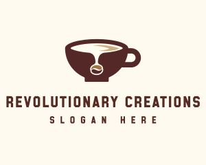 Coffee Bean Cup logo design