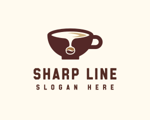 Coffee Bean Cup logo design