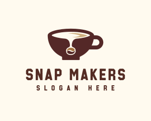 Coffee Bean Cup logo design