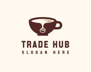 Coffee Bean Cup logo design