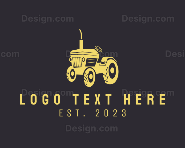 Farm Tractor Vehicle Logo