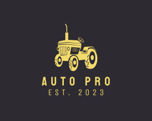 Farm Tractor Vehicle logo