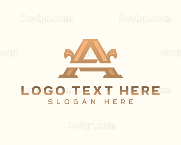 Elegant Pillar Boutique Letter A Logo