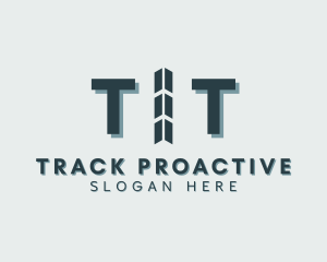 Industrial Tire Track logo design