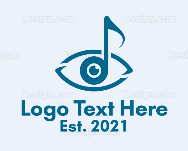 Visual Music Note Logo