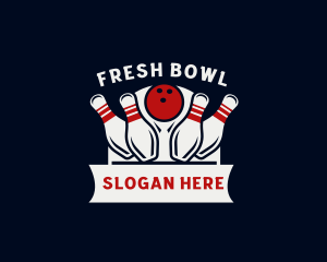 Bowling Ball Tournament logo design