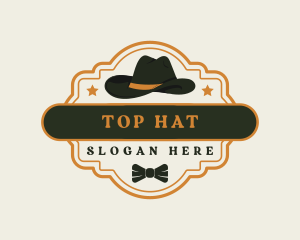 Gentleman Rustic Hat Fashion logo design